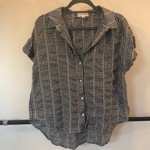 Cloth & stone (Anthropologie) gingham picnic top